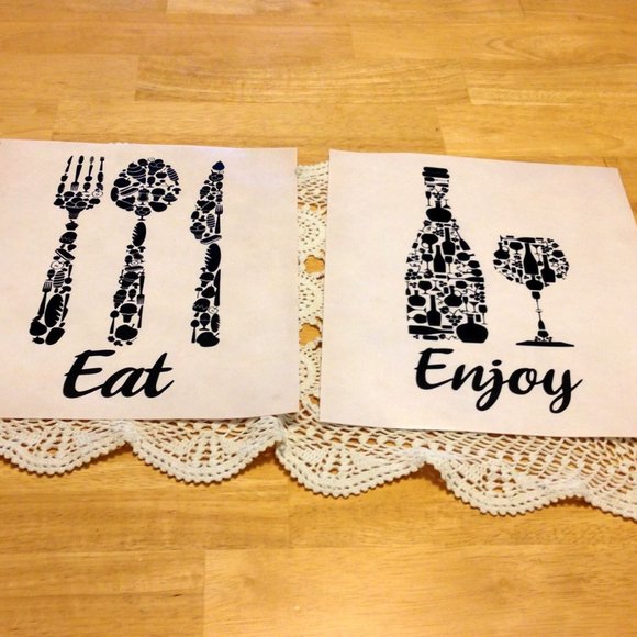 Eat, Drink, Enjoy, Love Prints - Picture 3 of 4